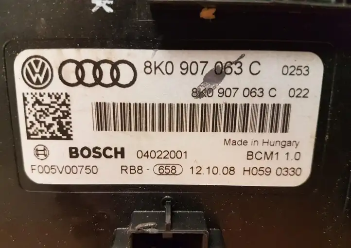 Audi A5 8T 8F (2007 - 2011) 8K0907063C Модуль комфорта — фото 3