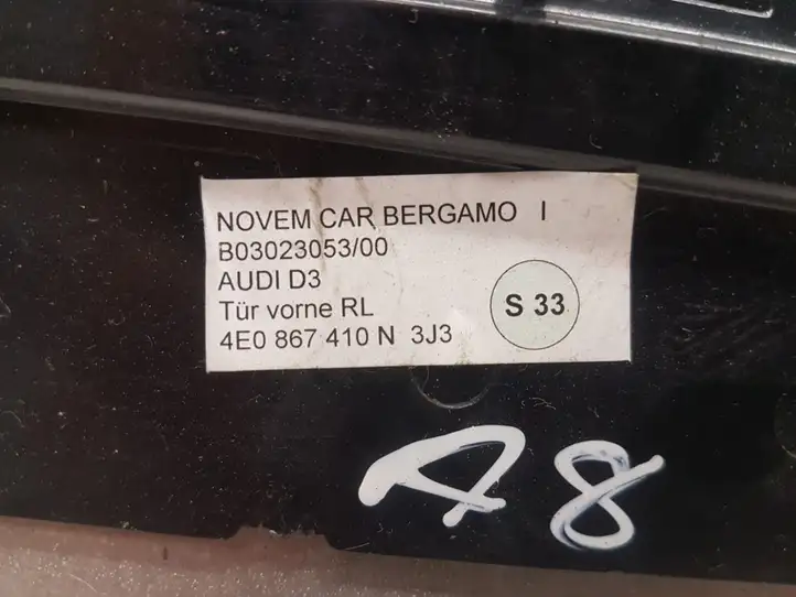 Audi A8 S8 D3 4E (2005 - 2007) 4E0867410N Декоративная накладка передней двери — фото 3