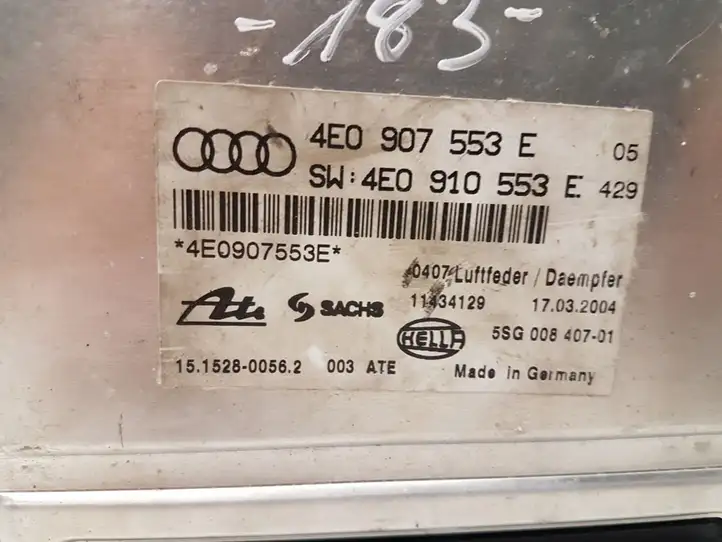 Audi A8 S8 D3 4E (2002 - 2005) 4E0907553E Блок управления подвеской — фото 2