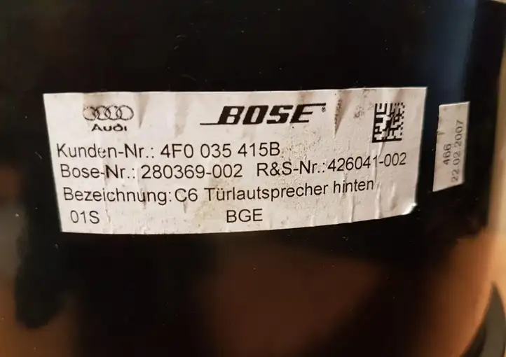 Audi Q7 4L (2005 - 2009) 4F0035415B Динамики задних дверей — фото 5