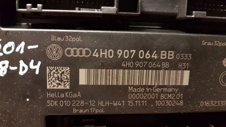 Audi A8 S8 D4 4H (2010 - 2014) 4H0907064BB Модуль комфорта — фото 2