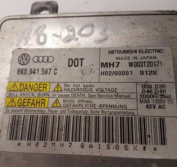 Audi A8 S8 D4 4H (2010 - 2014) 8K0941597C Блок розжига ксенона — фото 3