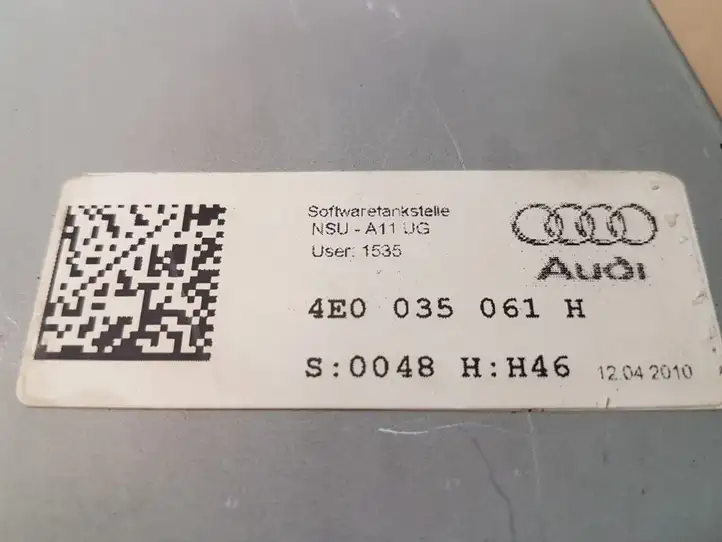 Audi A8 S8 D4 4H (2010 - 2014) 4E0035061H Магнитола / мультимедийная система — фото 4