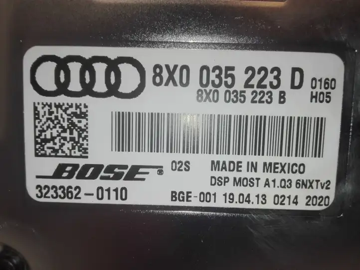 Audi Q3 8U (2011 - 2014) 8X0035223D Усилитель звука — фото 3