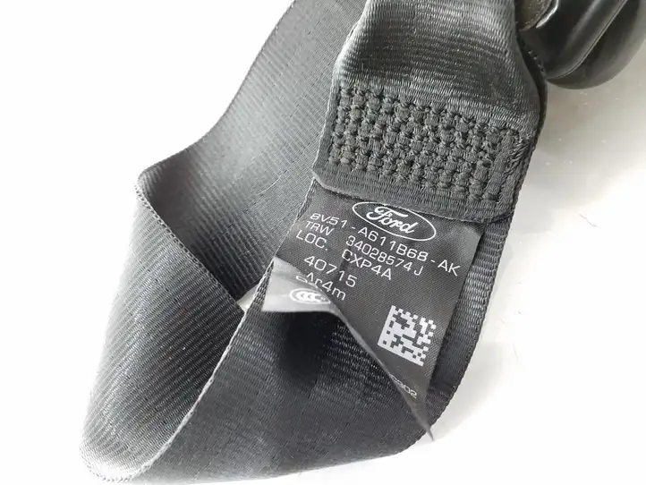 Ford Fiesta (2013 - 2017) 8V51A611B68AK Задний ремень безопасности — фото 3