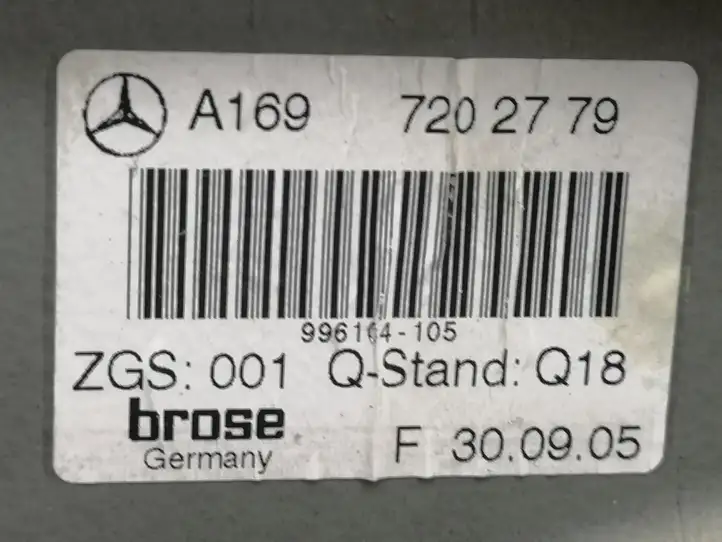 Mercedes-Benz B-class W245 (2005 - 2008) A1697202779 Стеклоподъемник передней двери (без мотора) — фото 5