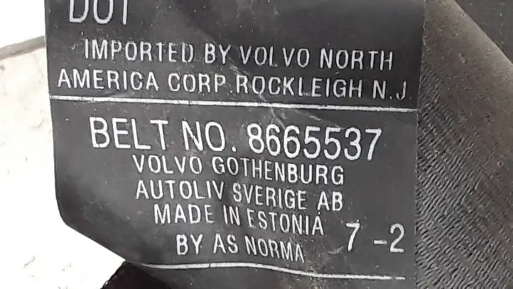 Volvo V50 (2004 - 2008) 8665537 Задний ремень безопасности — фото 3