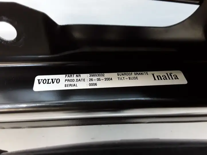 Volvo XC90 (2002 - 2006)  39893032 Комплект раздвижной крыши