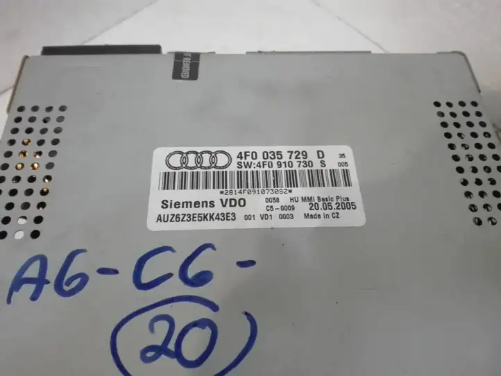 Audi A6 S6 C6 4F (2004 - 2008) 4F0035729D Магнитола / мультимедийная система — фото 8
