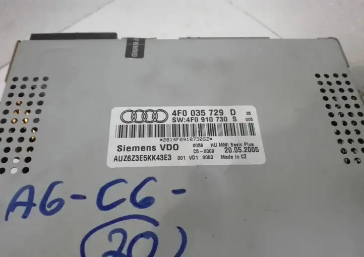 Audi A6 S6 C6 4F (2004 - 2008) 4F0035729D Магнитола / мультимедийная система — фото 9