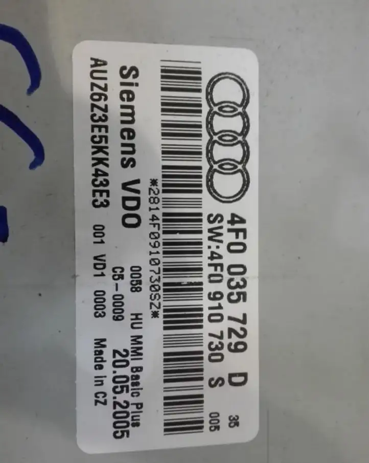 Audi A6 S6 C6 4F (2004 - 2008) 4F0035729D Магнитола / мультимедийная система — фото 11
