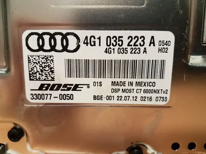 Audi A8 S8 D4 4H (2010 - 2014) 4G1035223A Усилитель звука — фото 6