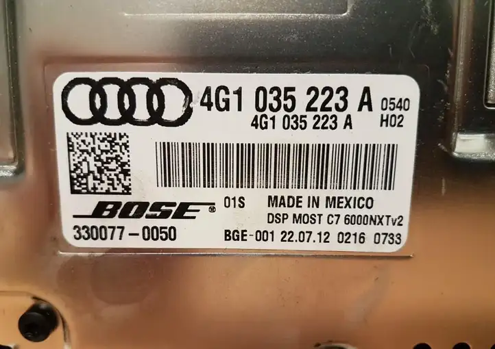 Audi A8 S8 D4 4H (2010 - 2014) 4G1035223A Усилитель звука — фото 7