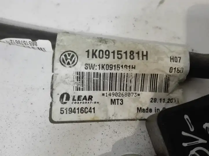 Volkswagen PASSAT B7 (2011 - 2014) 1K0915181H Минусовой провод аккумулятора — фото 3