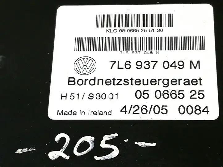Volkswagen Touareg I (2002 - 2010) 7L6937049M Модуль комфорта — фото 3
