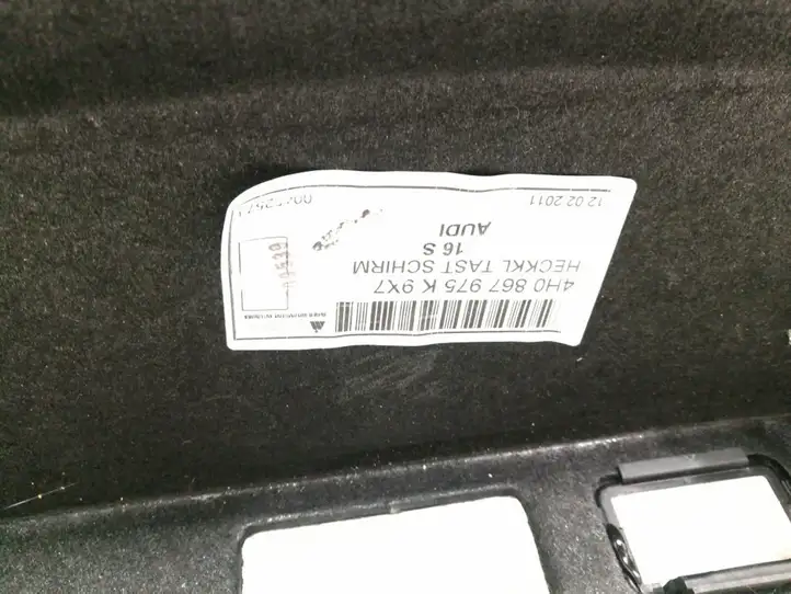 Audi A8 S8 D4 4H (2010 - 2014) 4H0867975K Комплект обшивки крышки багажника — фото 3