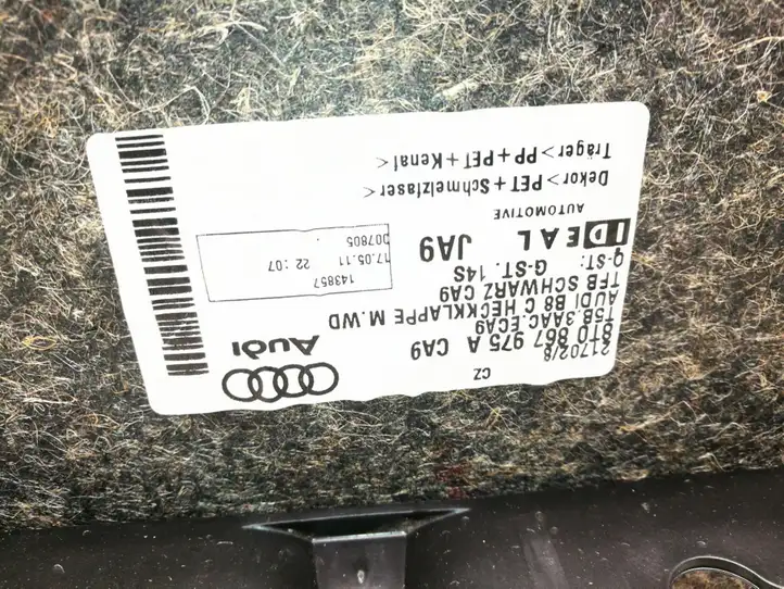 Audi A5 8T 8F (2007 - 2011) 8T0867975A Основной отделочный щит — фото 4