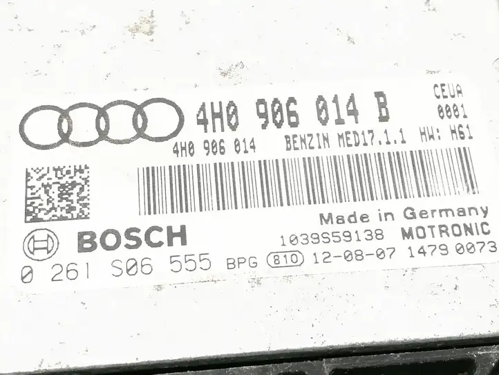 Audi A8 S8 D4 4H (2010 - 2014) 4H0906014B Блок управления двигателем (ЭБУ) — фото 3