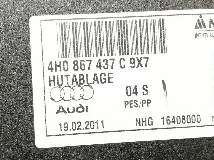 Audi A8 S8 D4 4H (2010 - 2014) 4H0867437C Задний подоконник — фото 4