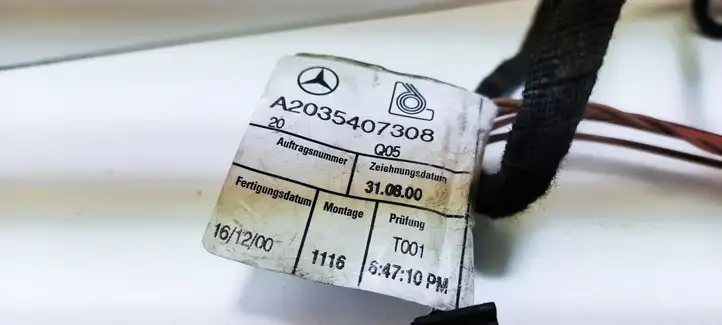 Mercedes-Benz C W203 (2000 - 2007) A2035407308 Проводка задней двери — фото 4