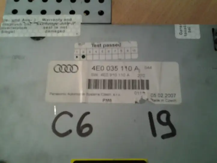 Audi A6 S6 C6 4F (2004 - 2008) 4E0035110A CD/DVD чейнджер — фото 4