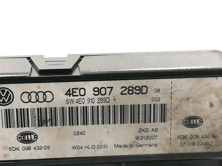Audi A8 S8 D3 4E (2005 - 2007) 4E0907289D Модуль комфорта — фото 3