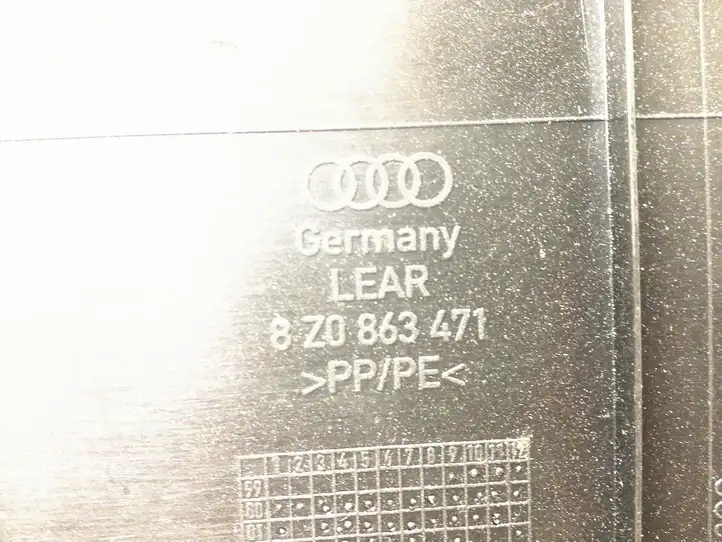 Audi (1999 - 2007) 8Z0863471 Отделка порога багажника — фото 5