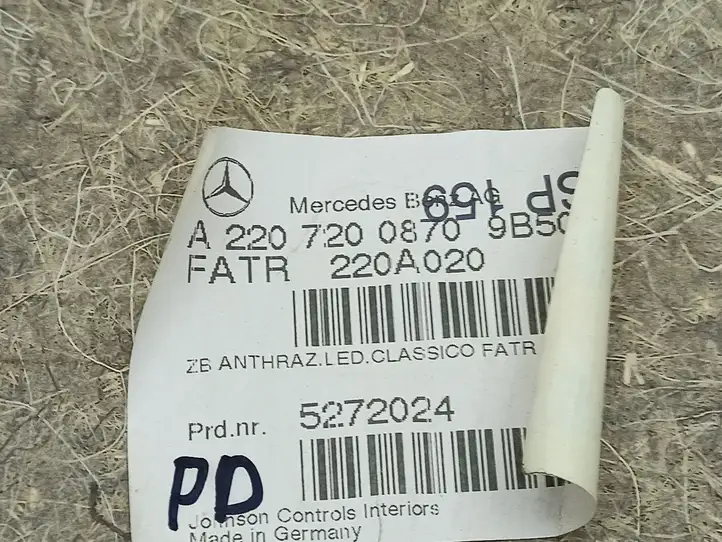 Mercedes-Benz S W220 (1998 - 2006) A2207200770 Обшивка передней двери — фото 11