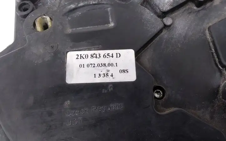 Volkswagen Caddy (2004 - 2010) 2K0843654D Замок раздвижной двери — фото 3