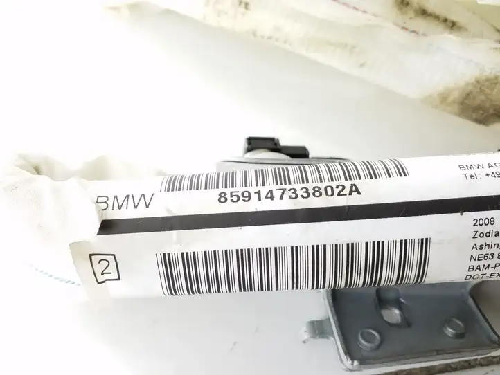 BMW 5 E60 E61 (2004 - 2010) 85914733802A Боковая подушка безопасности шторка — фото 3