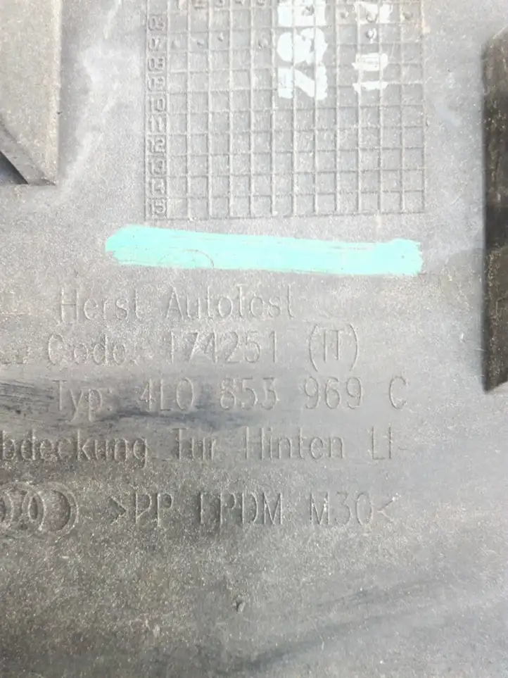 Audi Q7 4L (2005 - 2009) 4L0855969C Молдинги задней двери — фото 3