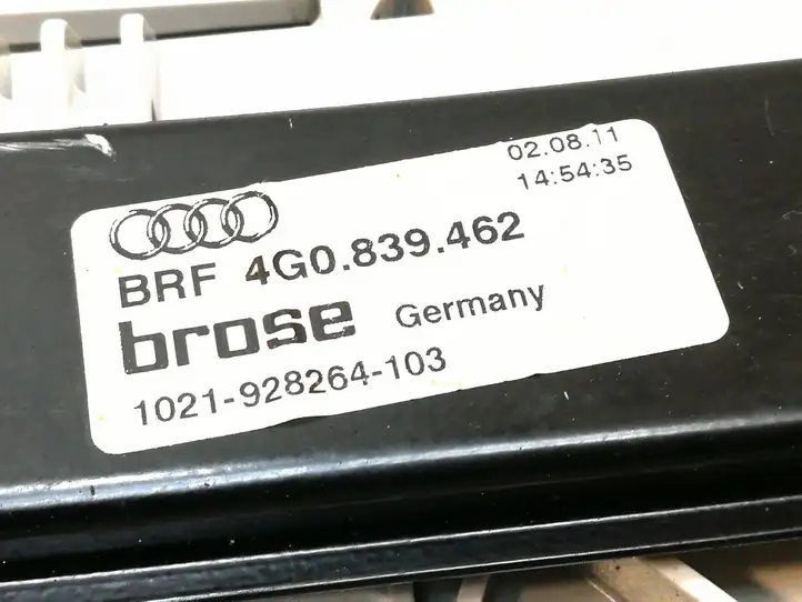 Audi A6 C7 (2011 - 2014) 4G0839462 Стеклоподъемник задней двери без мотора — фото 3