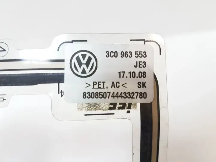 Volkswagen PASSAT B6 (2005 - 2010) 3C0963553 Прочие детали салона — фото 3