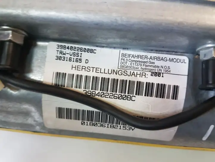BMW X5 E53 (1999 - 2006) 39840226008C Подушка безопасности пассажира — фото 2