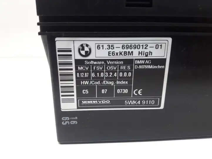 BMW 5 E60 E61 (2004 - 2010) 6969012 Модуль комфорта — фото 3