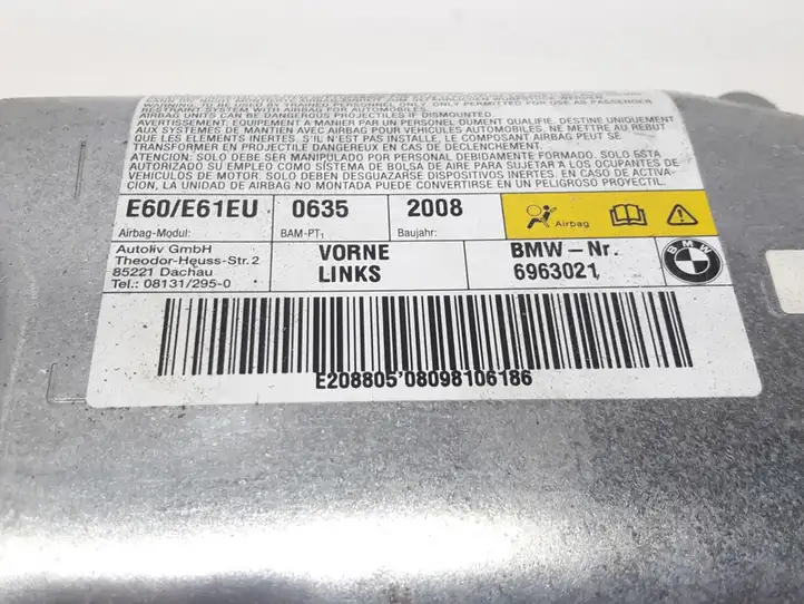 BMW 5 E60 E61 (2004 - 2010) 6963021 Подушка безопасности двери — фото 4