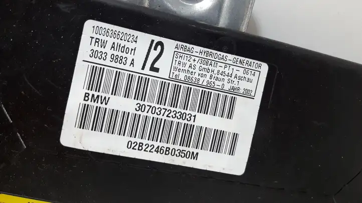 BMW 3 E46 (1998 - 2005) 307037233031 Подушка безопасности двери — фото 3
