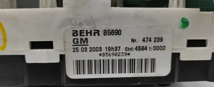 Opel Astra G (1998 - 2004) 474239 Блок управления климат-контролем — фото 3