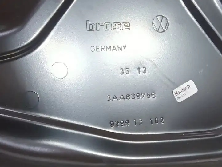 Volkswagen PASSAT B7 (2011 - 2014) 3AA839756 Стеклоподъемник задней двери без мотора — фото 2