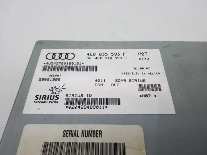 Audi Q7 4L (2005 - 2009) 4E0035593F Контроллер мультимедийной системы — фото 4