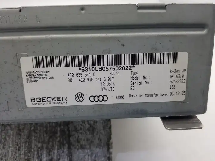 Audi A6 S6 C6 4F (2008 - 2011) 4F0035541C Магнитола / мультимедийная система — фото 3