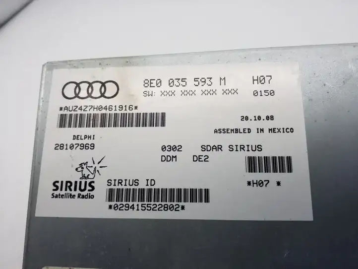 Volkswagen PASSAT CC (2008 - 2012) 8E0035593M Контроллер мультимедийной системы — фото 2