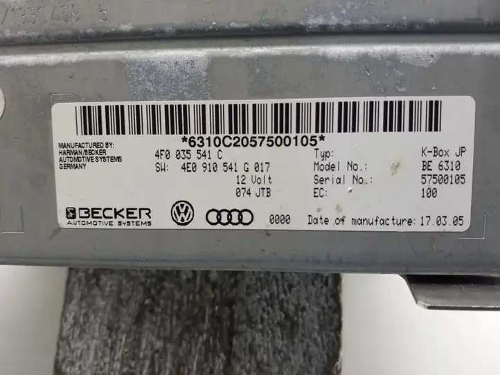 Audi A6 S6 C6 4F (2008 - 2011) 4F0035541C Магнитола / мультимедийная система — фото 3
