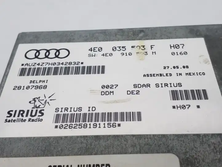 Audi Q7 4L (2005 - 2009) 4E0035593F Контроллер мультимедийной системы — фото 3