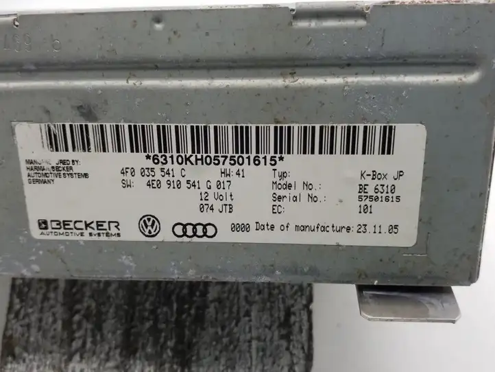 Audi A6 S6 C6 4F (2008 - 2011) 4F0035541C Магнитола / мультимедийная система — фото 3