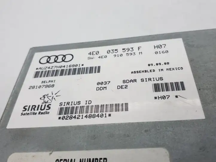 Audi Q7 4L (2005 - 2009) 4E0035593F Контроллер мультимедийной системы — фото 3