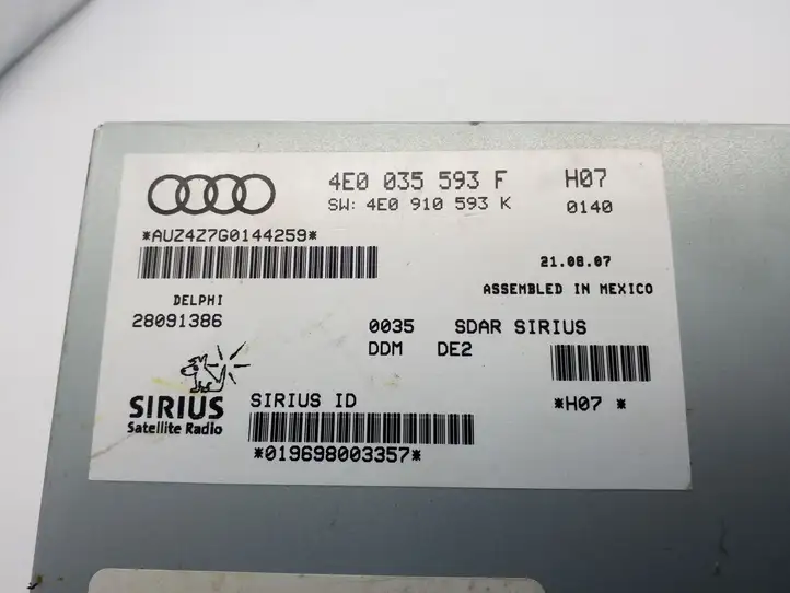 Audi Q7 4L (2005 - 2009) 4E0035593F Контроллер мультимедийной системы — фото 3