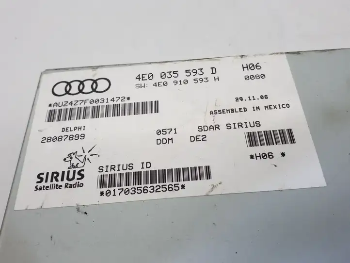 Audi Q7 4L (2005 - 2009) 4E0035593D Контроллер мультимедийной системы — фото 3