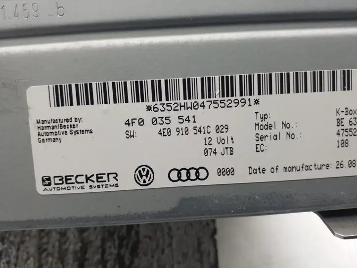 Audi A6 S6 C6 4F (2008 - 2011) 4F0035541 Магнитола / мультимедийная система — фото 3