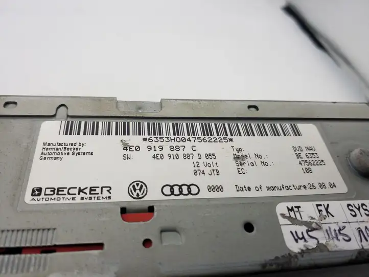 Audi A6 S6 C6 4F (2004 - 2008) 4E0919887C Магнитола / мультимедийная система — фото 3